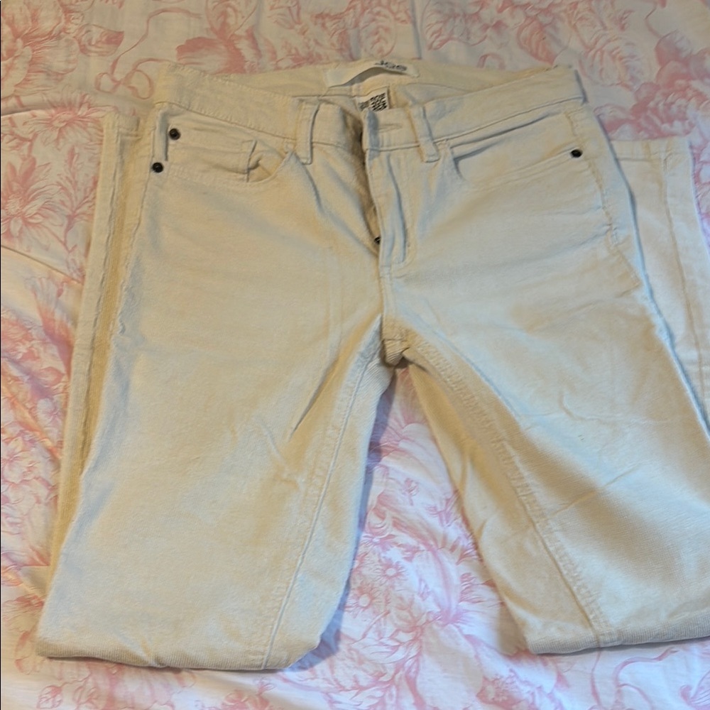 Joe Fresh Cream Straight Leg Jeans Lightweight Denim